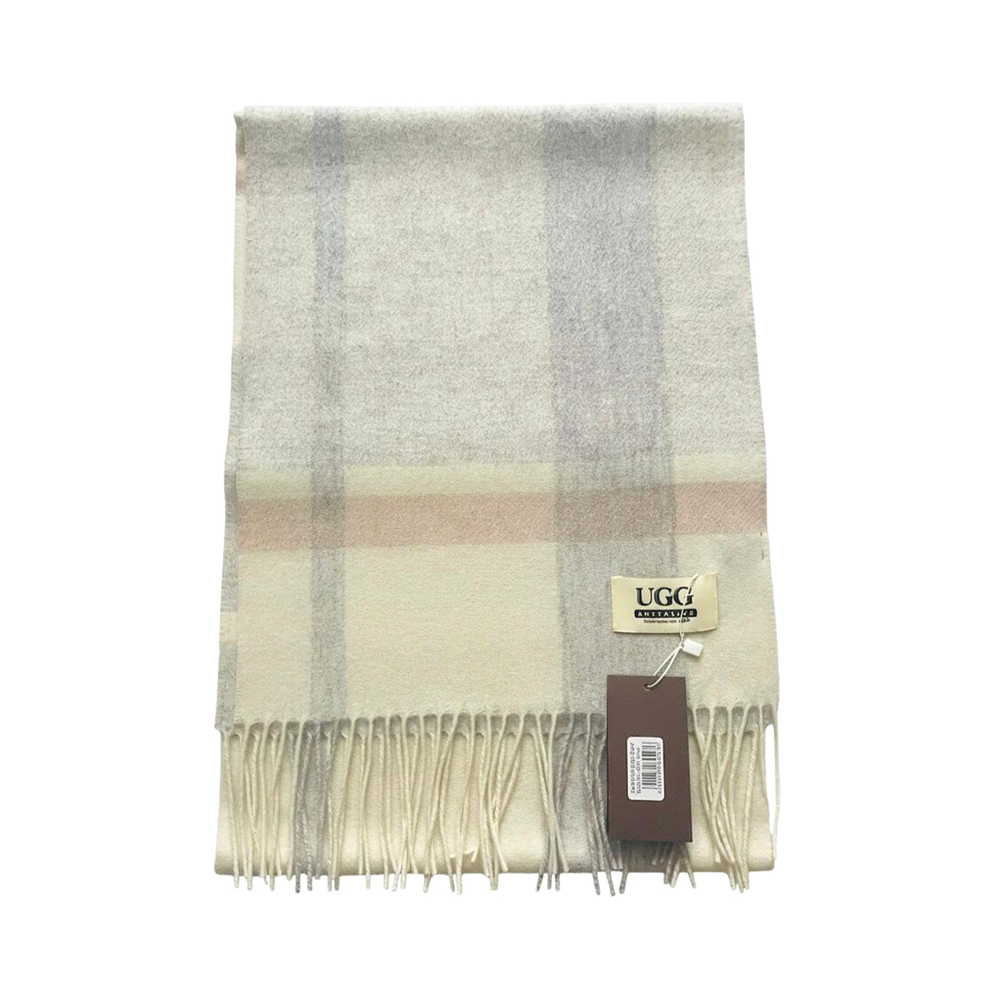Premium Wool Scarf Uggs, for women and men in Chestnut Blue view 11