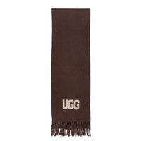 Cashmere Aus Wool Scarf Uggs, for women and men in Chocolate view 3