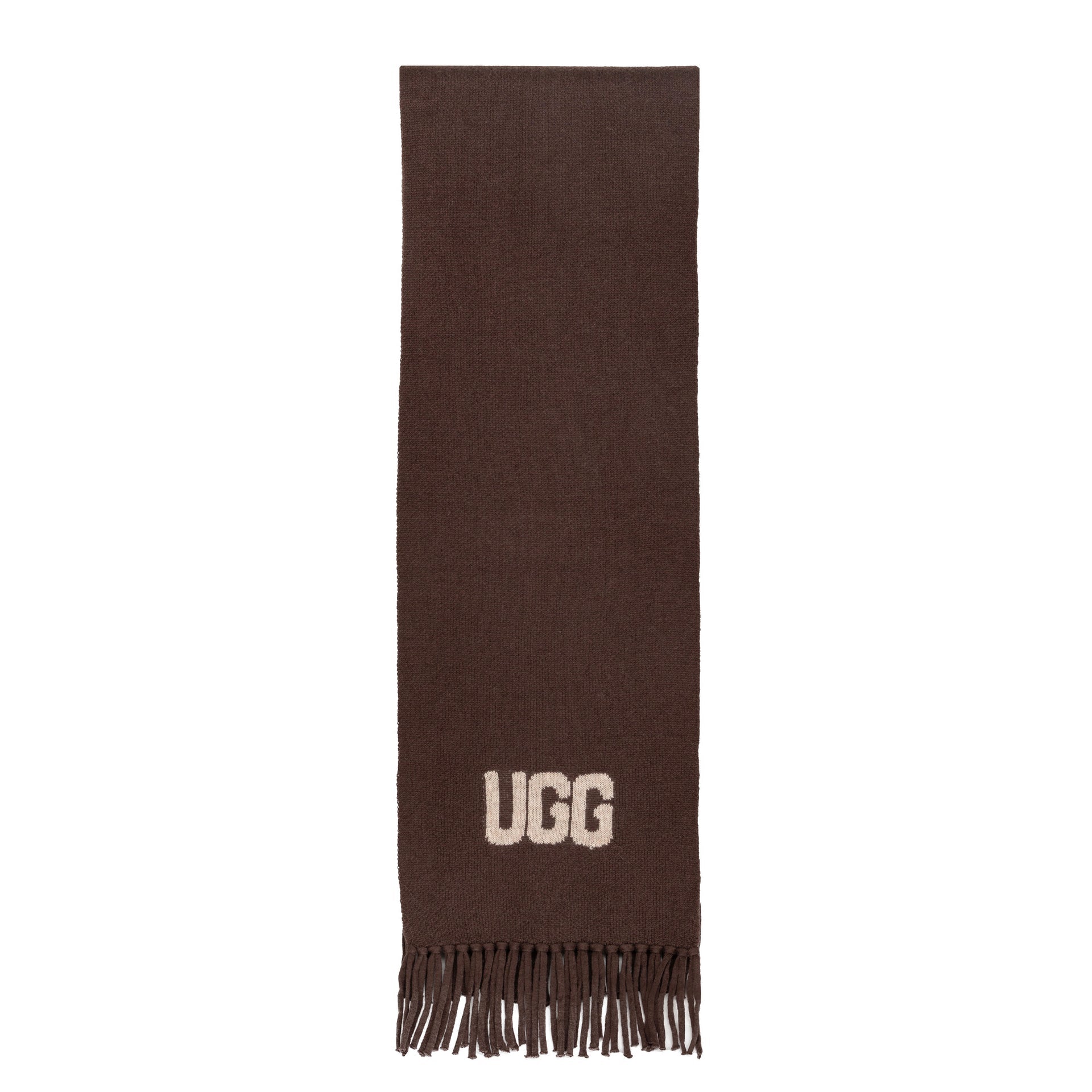 Cashmere Aus Wool Scarf Uggs, for women and men in Chocolate view 3