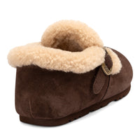 Fluffy Belts Ugg Slippers, for women in Chocolate view 9