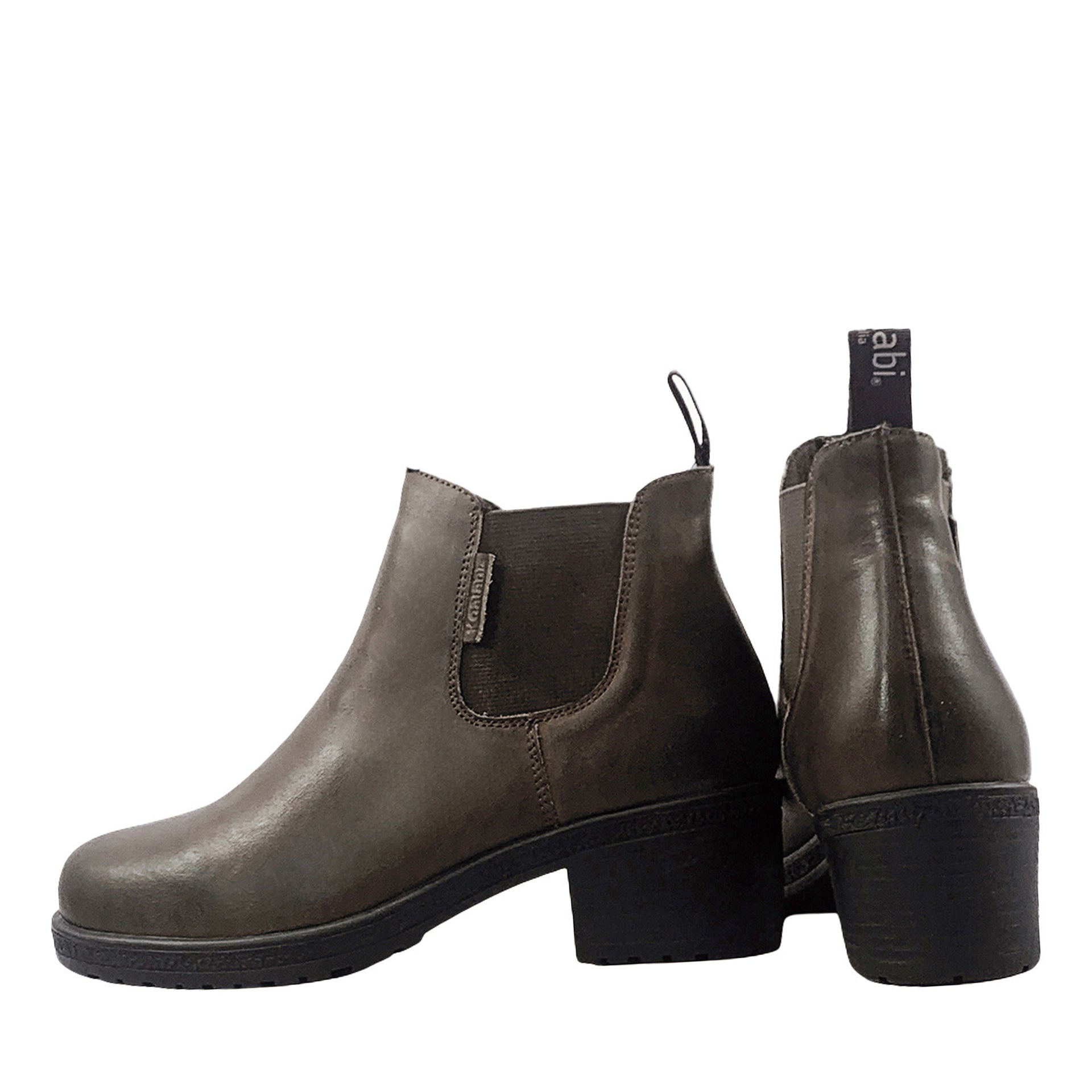 Inis Leather Heels Boots, for women in Chocolate view 3