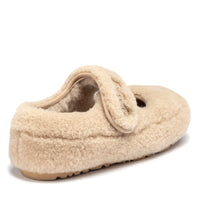 Velcro Fluffy Uggs, kids slippers in Bronze view 8