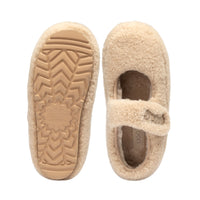 Velcro Fluffy Uggs, kids slippers in Bronze view 10