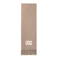 Cashmere Aus Wool Scarf Uggs, for women and men in Creamy Grey view 17