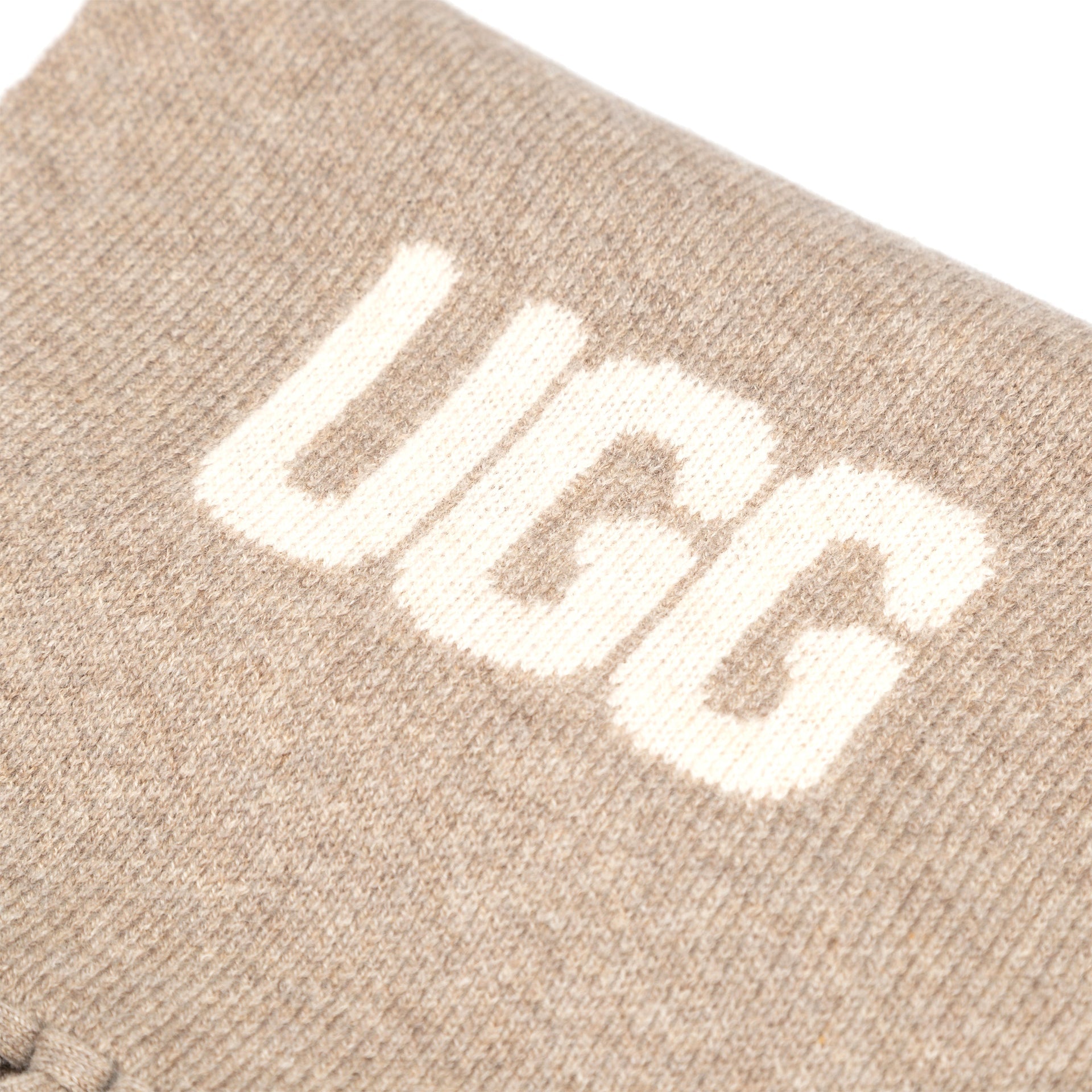 Cashmere Aus Wool Scarf Uggs, for women and men in Creamy Grey view 18
