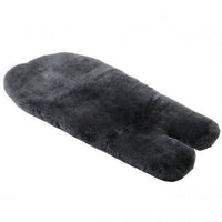 Premium Traveler Lambskin Stroller Liner, for kids in Charcoal view 4
