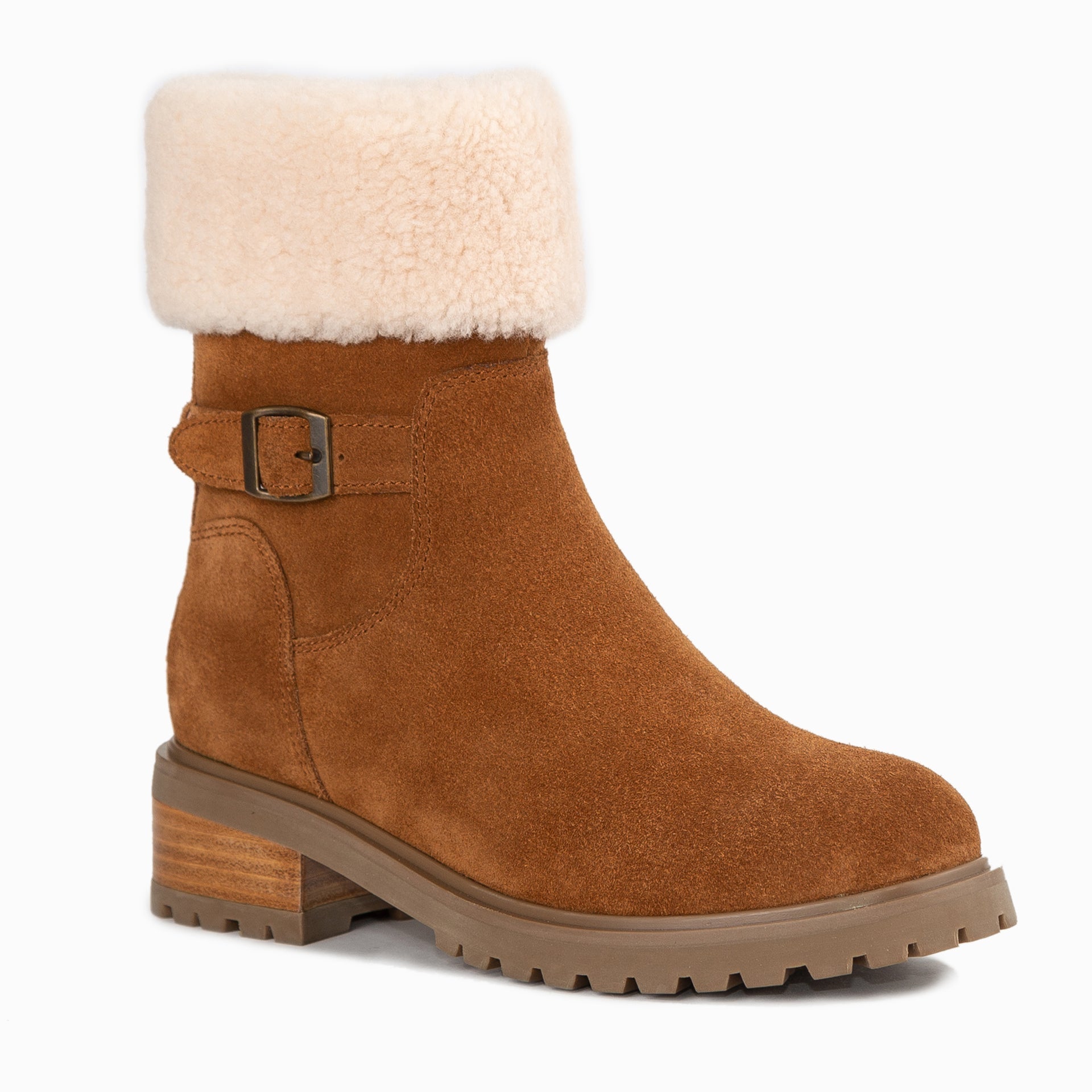 UGG Lissa Ankle Zip Boots, for women in Chestnut view 2