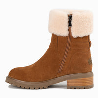 UGG Lissa Ankle Zip Boots, for women in Chestnut view 3