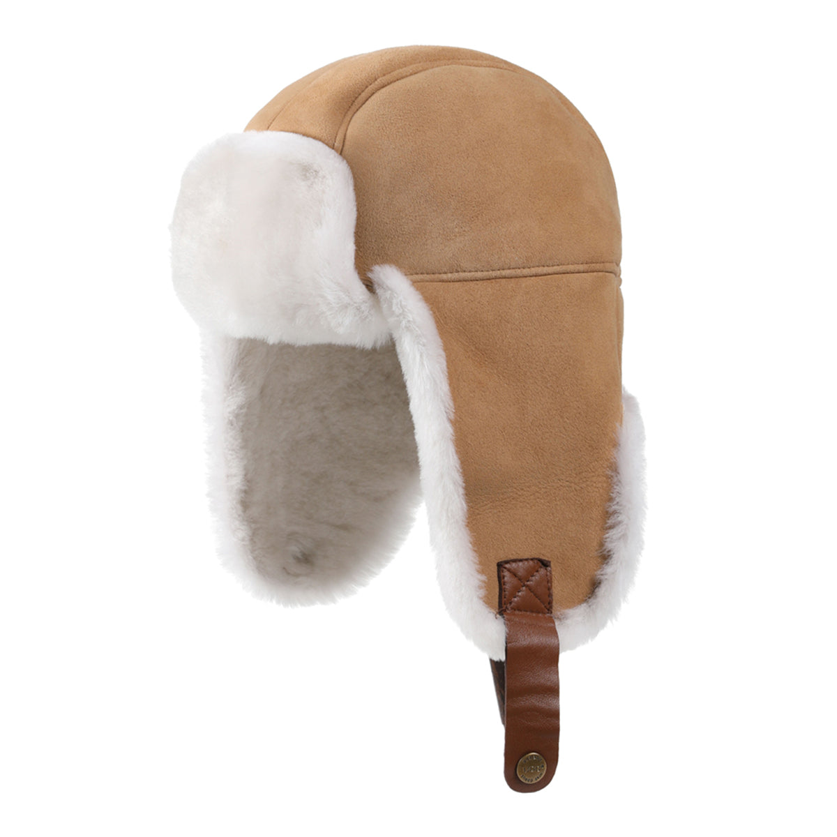 Aviator Hat Sheepskin Uggs, for women and men in Chestnut view 1