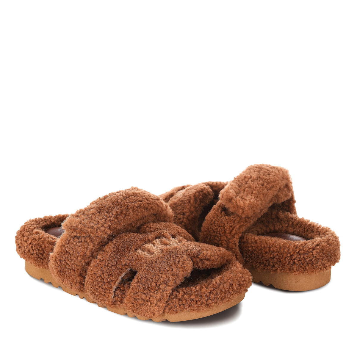 Estela Logo Shearling Ugg Slippers