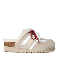 Platform Slippers Lace Uggs, for women in Fog Gray view 6