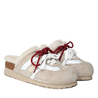Platform Slippers Lace Uggs, for women in Fog Gray view 9