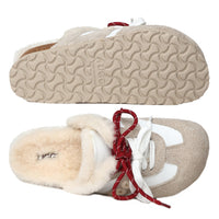 Platform Slippers Lace Uggs, for women in Fog Gray view 10