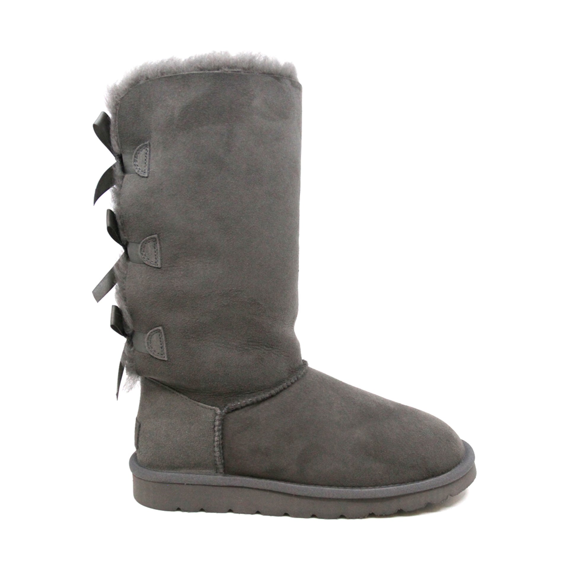 Premium Tall Back Bow Uggs, women's boots in Grey view 7