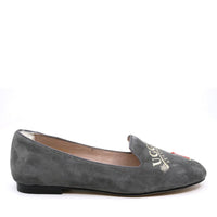 Ladies Summer Uggs, moccasins in Grey view 2