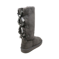 Premium Tall Back Bow Uggs, women's boots in Grey view 6