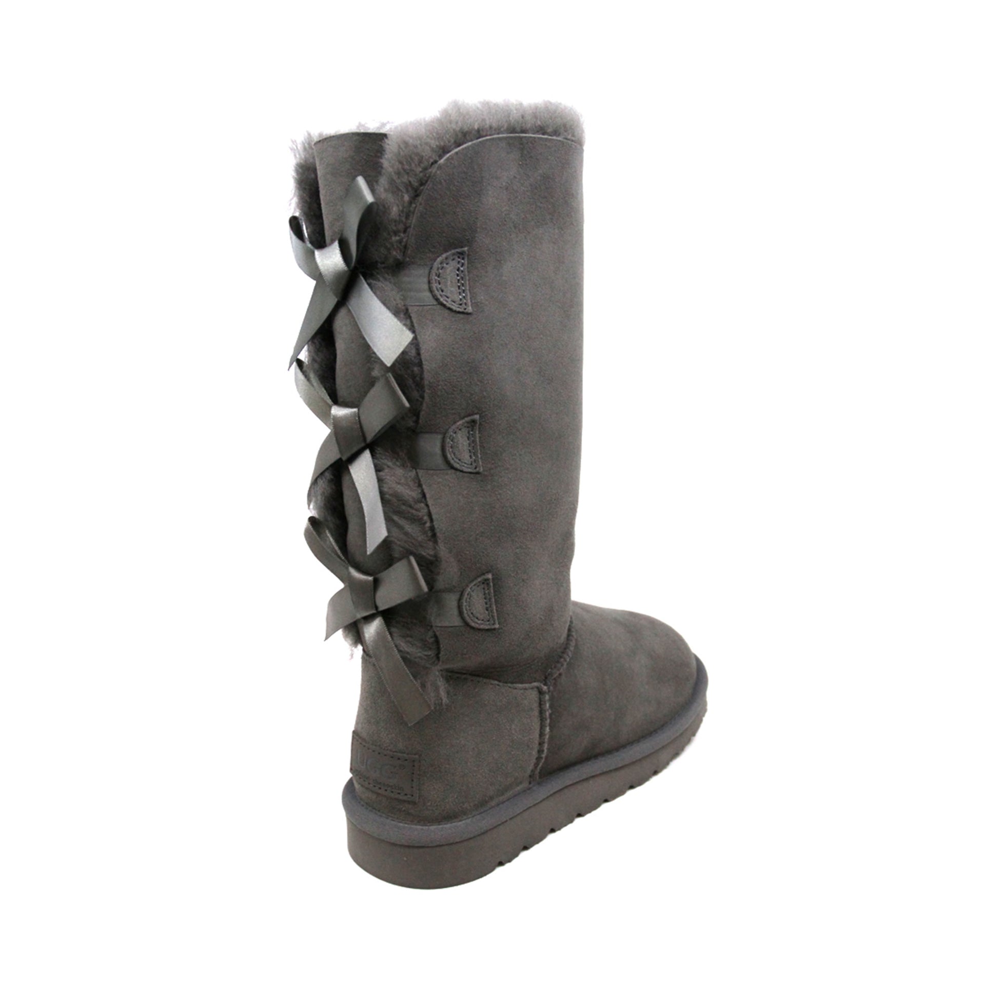 Premium Tall Back Bow Uggs, women's boots in Grey view 6