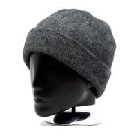 Premium Possum and Merino Wool-Plain Beanie, for women and men in Grey view 4