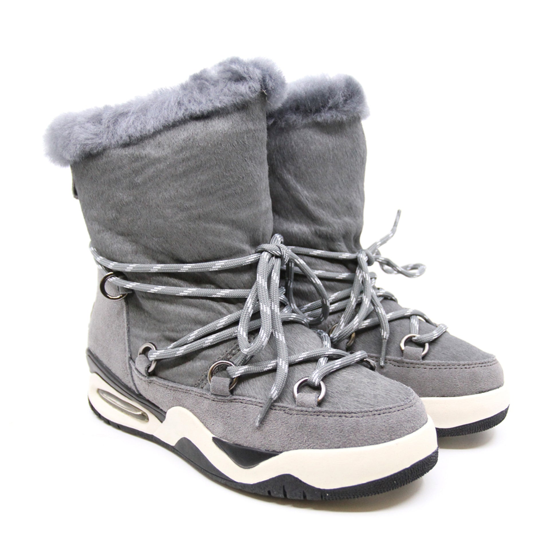 Fashion Lace Ugg Boots, for women in Grey view 8