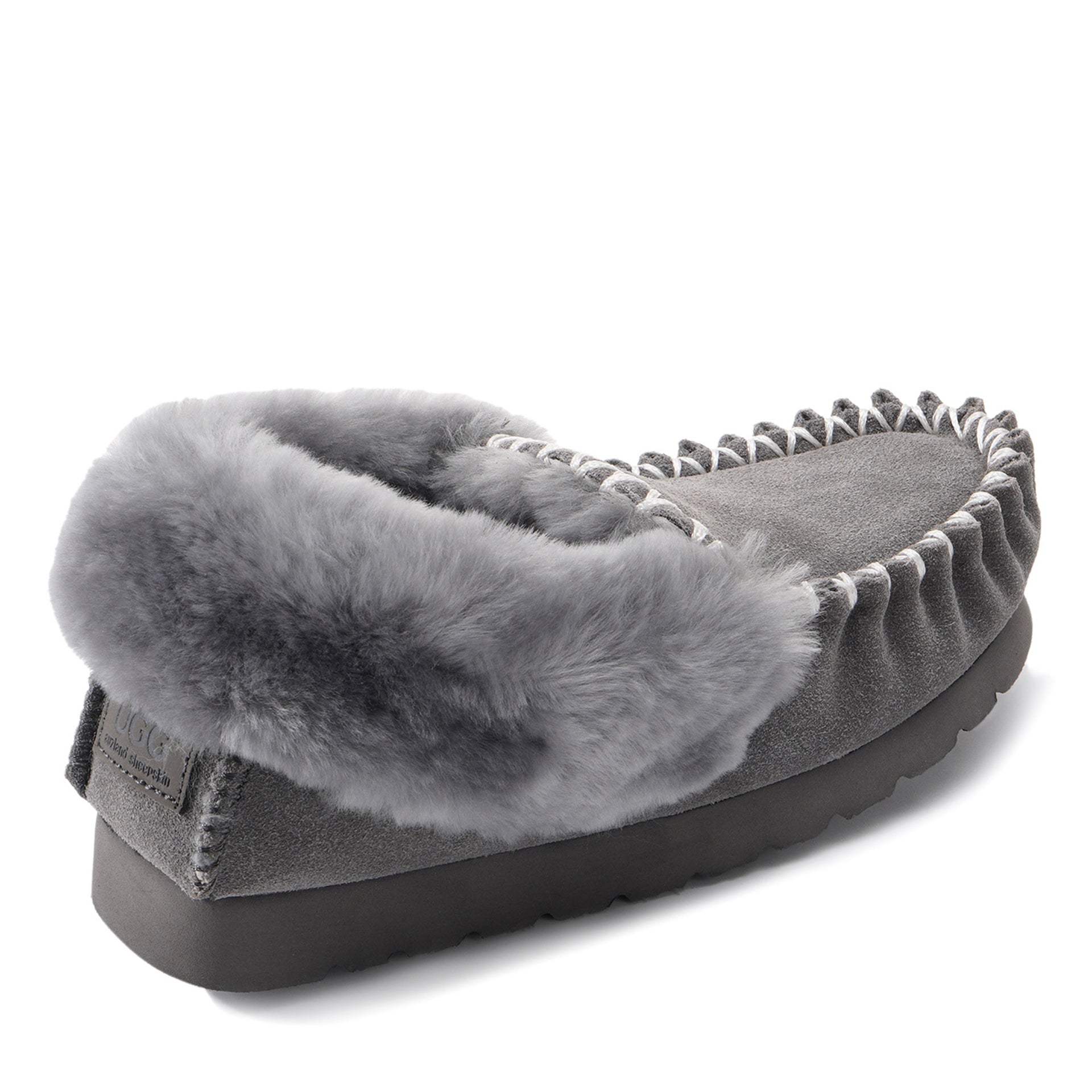 Premium Moccasin Uggs, for women and men in Grey view 18