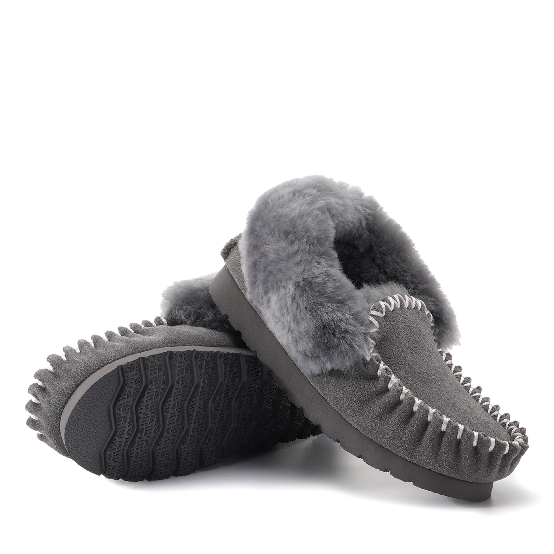 Premium Moccasin Uggs, for women and men in Grey view 19