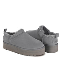 Mini Platform Uggs, women's slippers in Grey view 3