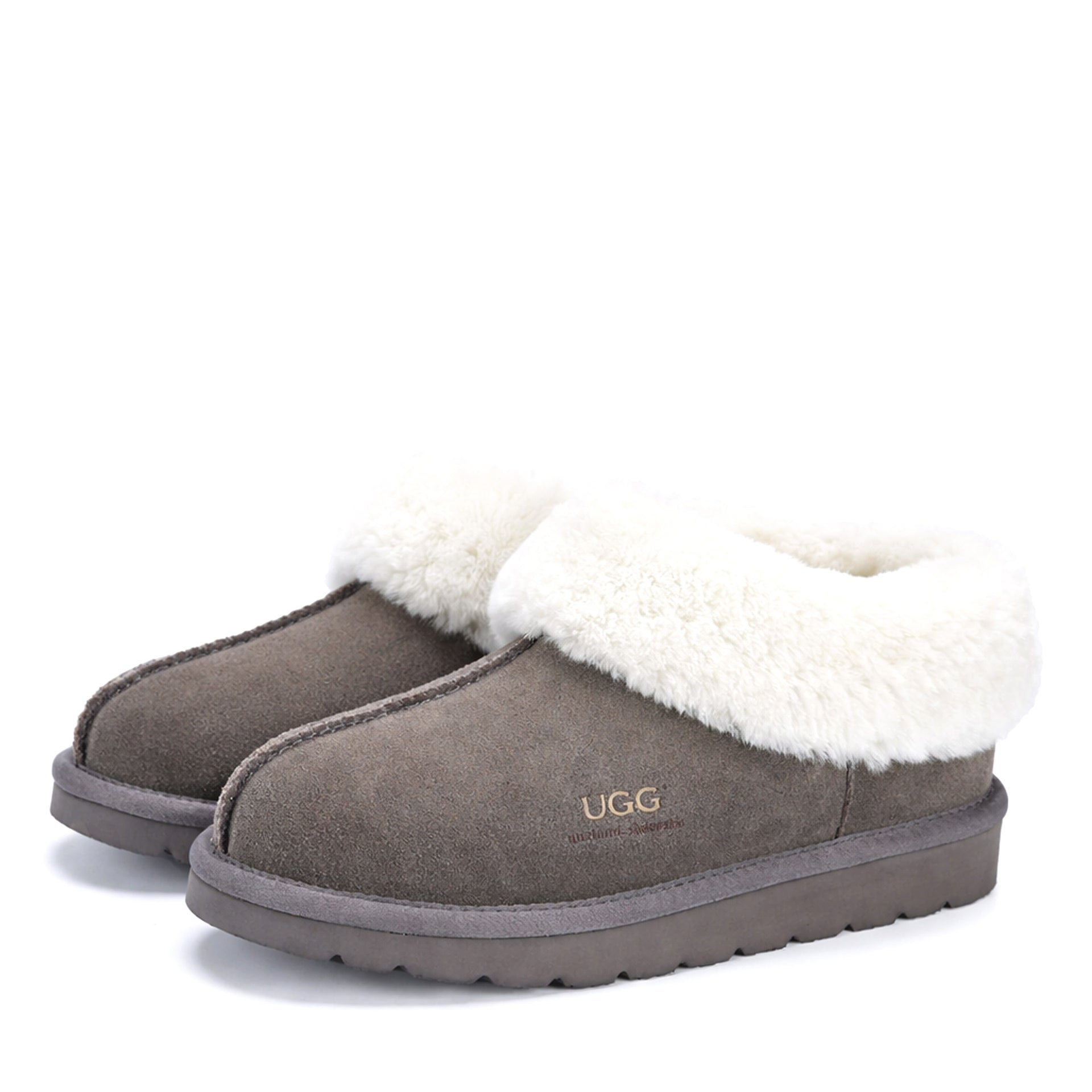 Premium Traditional Ugg Slippers, for women and men in Grey view 4