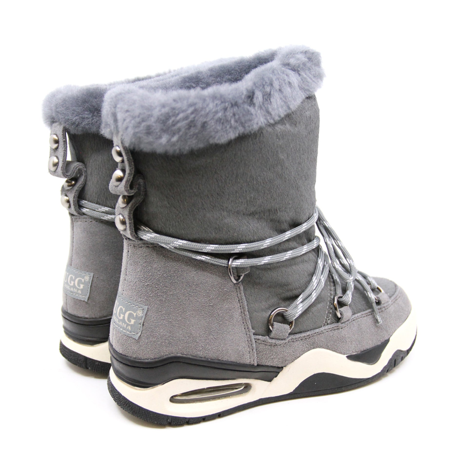 Fashion Lace Ugg Boots, for women in Grey view 9