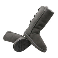 Premium Tall Back Bow Uggs, women's boots in Grey view 10