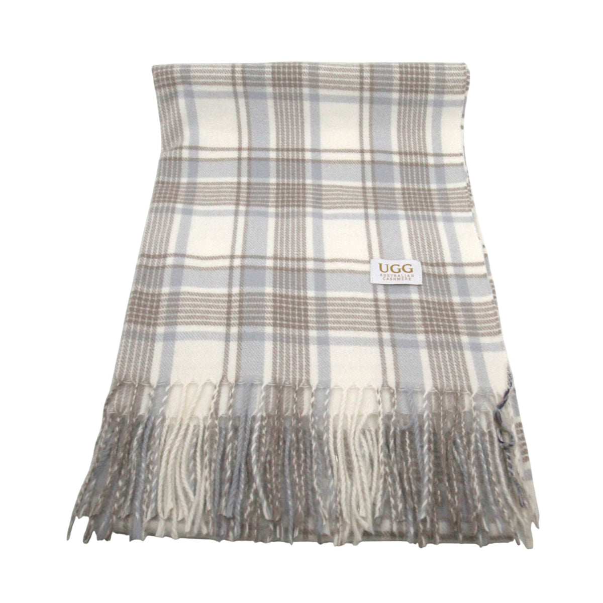 Premium Ugg Scarf, for women and men in Grey / Sand view 6