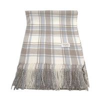 Premium Ugg Scarf, for women and men in Grey / Sand view 6