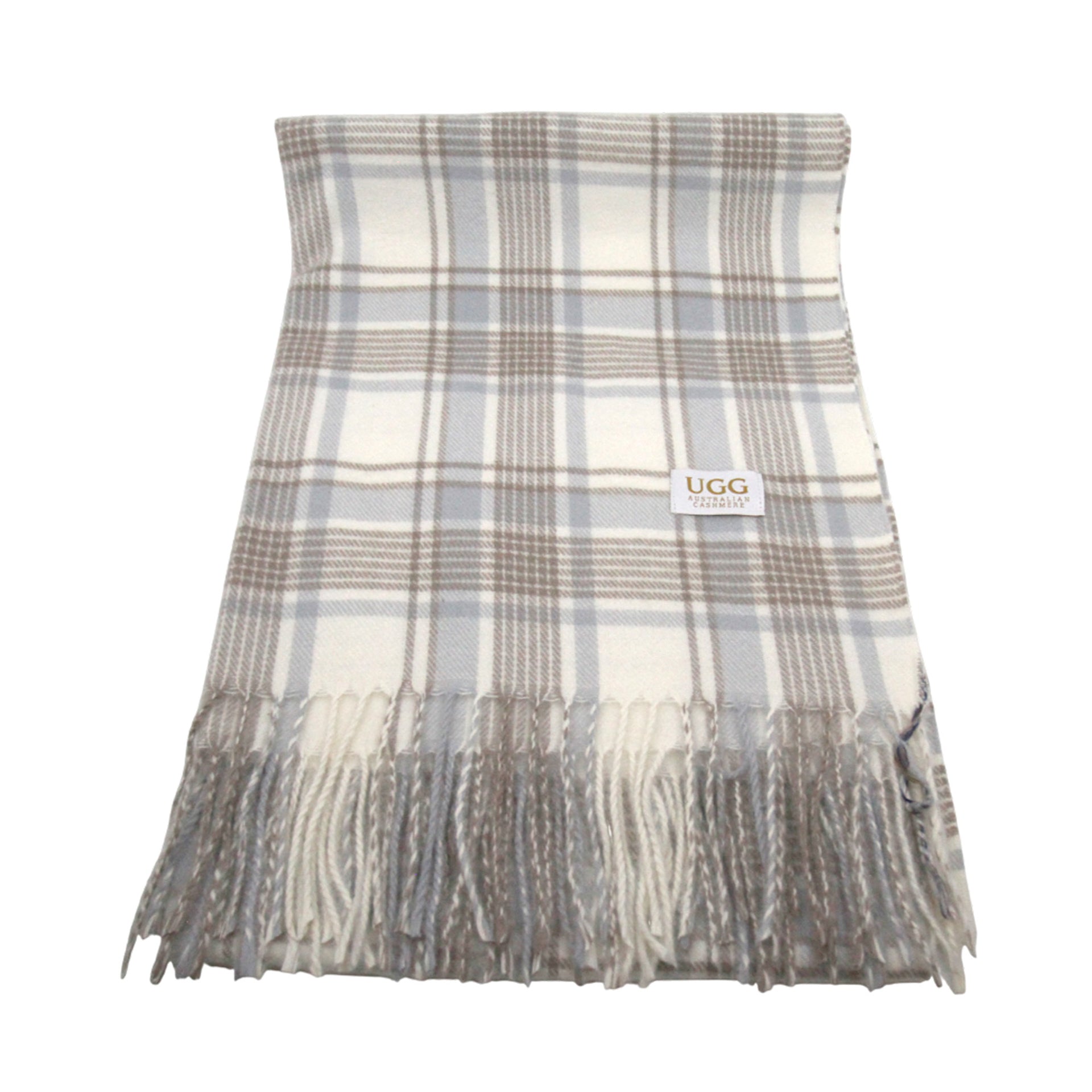 Premium Ugg Scarf, for women and men in Grey / Sand view 6