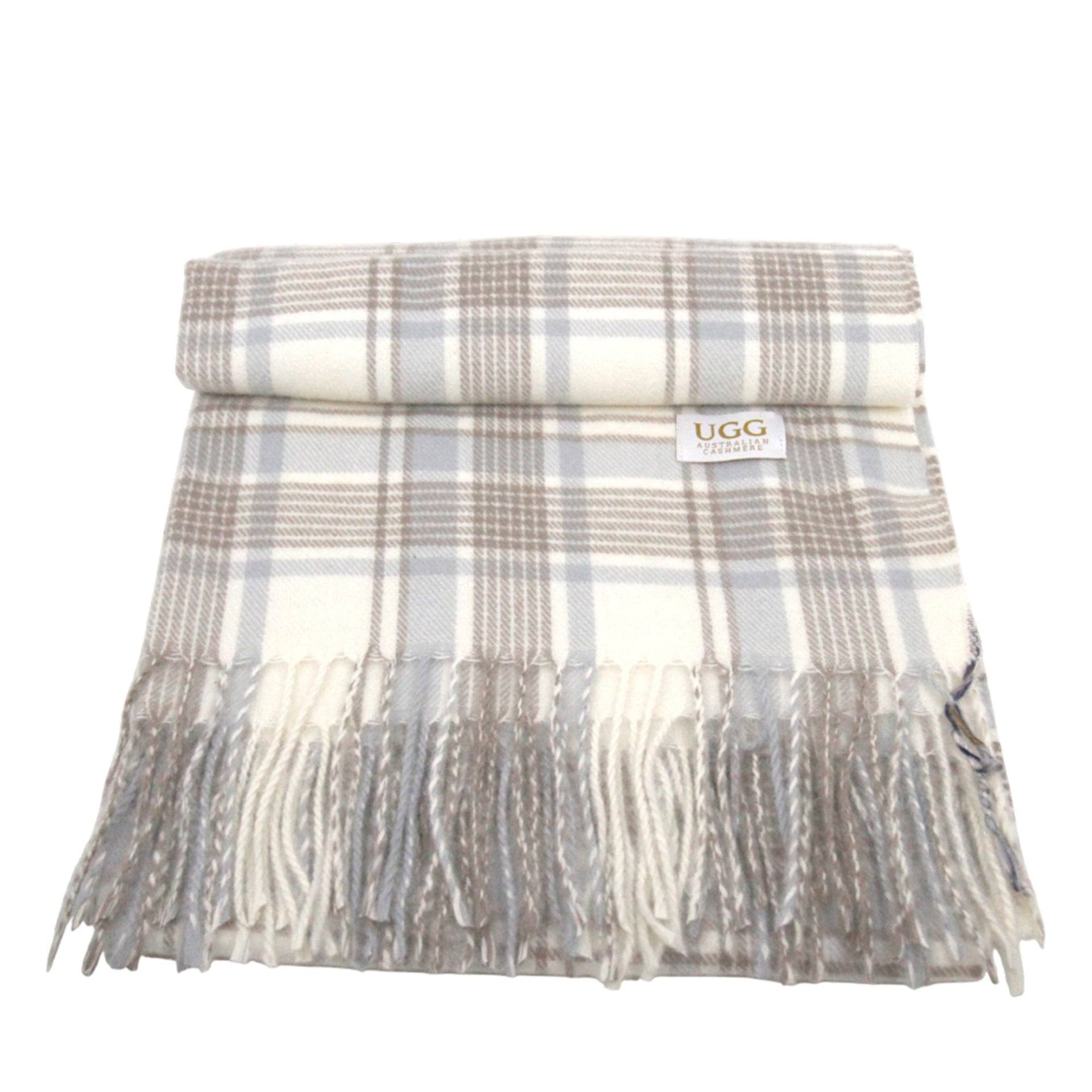 Premium Ugg Scarf, for women and men in Grey / Sand view 7