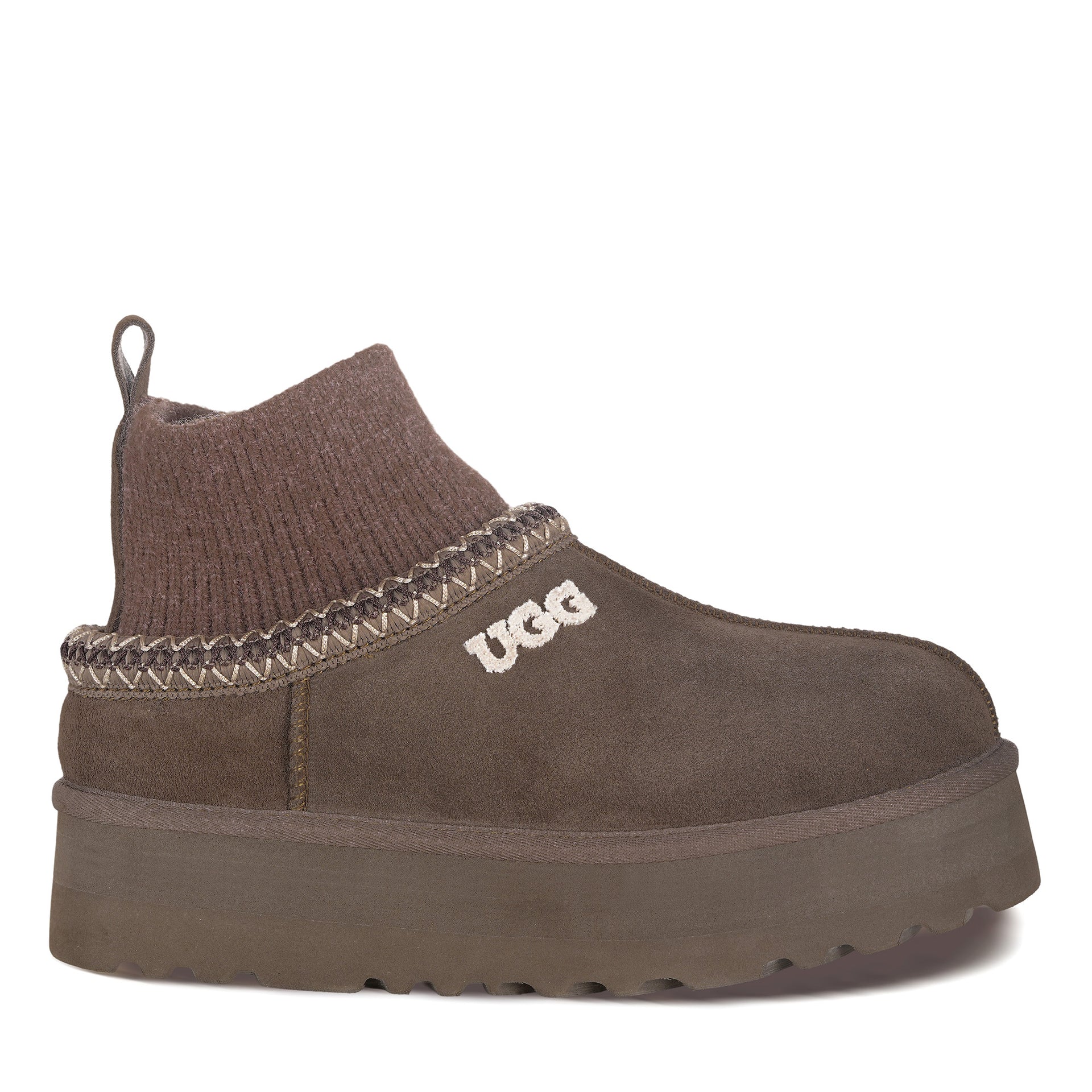 Tassie Knit Platform Uggs, women's slippers in Hickory view 6