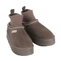 Tassie Knit Platform Uggs, women's slippers in Hickory view 8