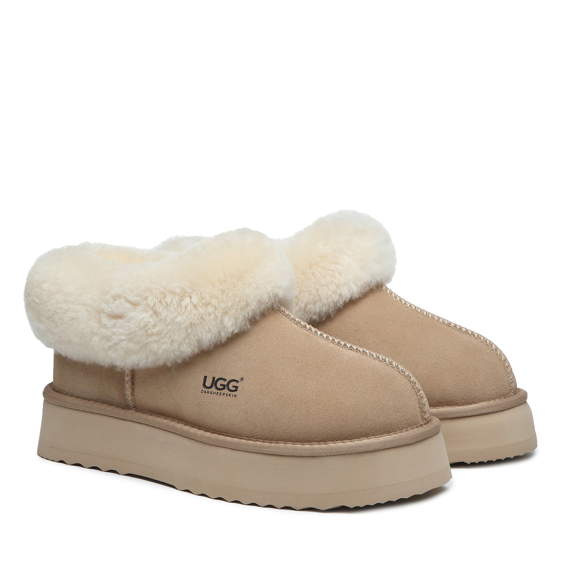 Platinum Platform Ugg Slippers, for women and men view 4