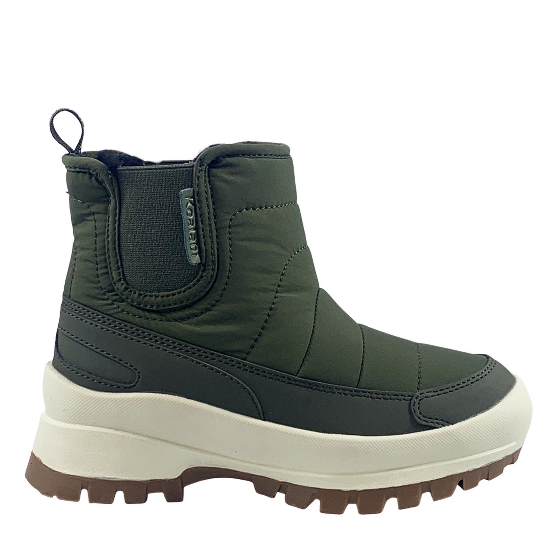 Mika Sheepskin Waterproof Boots, for women in Forest Green view 1