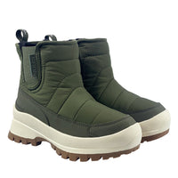 Mika Sheepskin Waterproof Boots, for women in Forest Green view 2