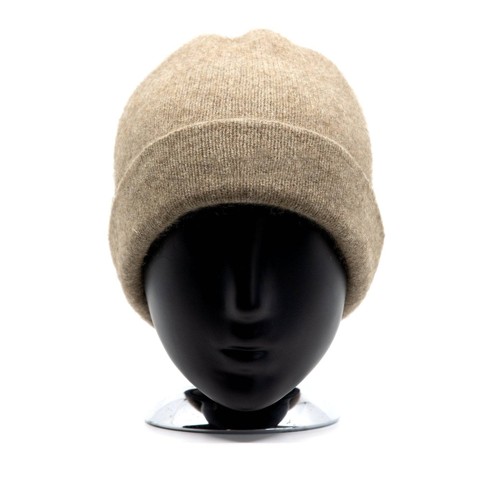 Premium Possum and Merino Wool-Plain Beanie, for women and men in Mocha view 5