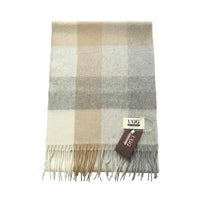 Premium Wool Scarf Uggs, for women and men in Moss view 15