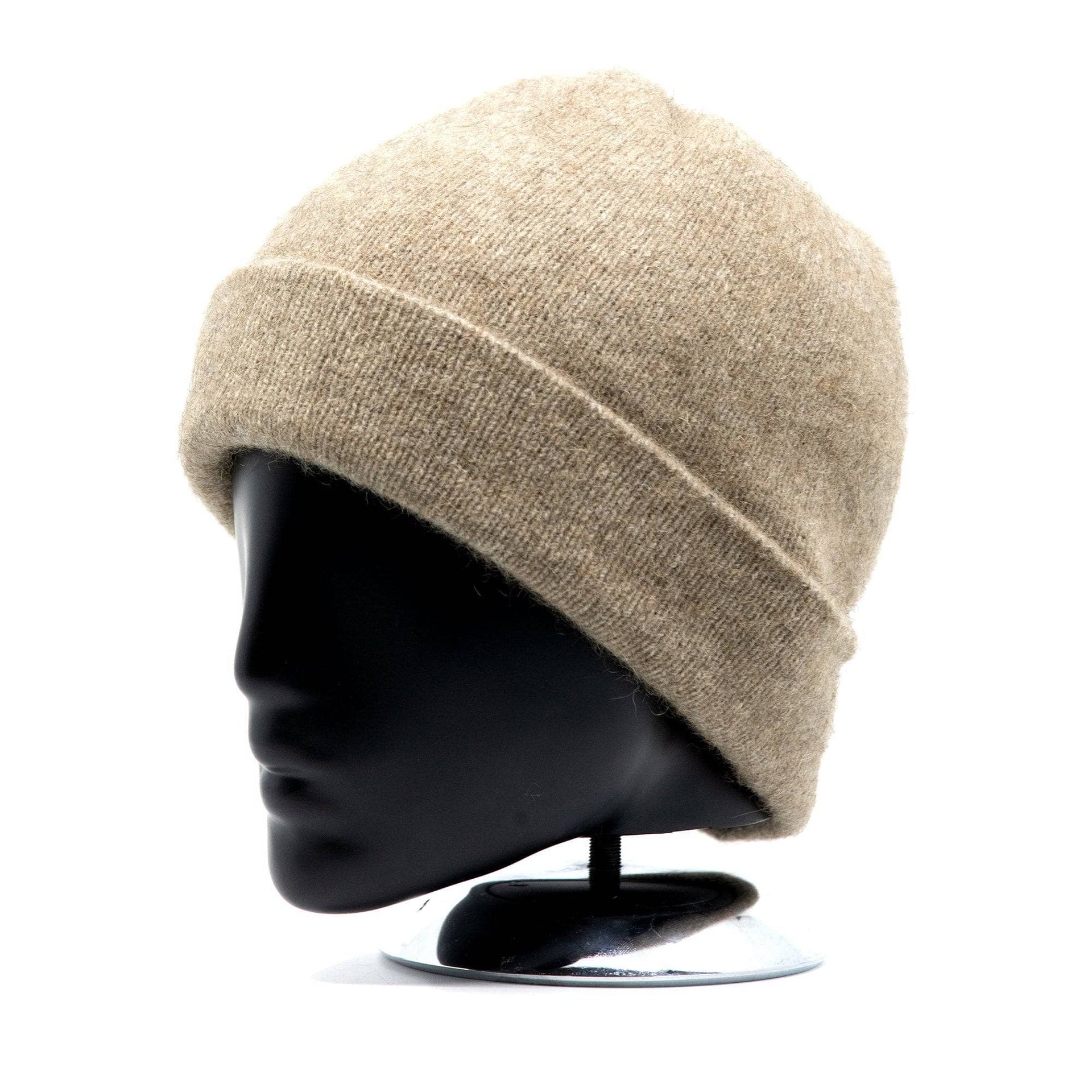 Premium Possum and Merino Wool-Plain Beanie, for women and men in Mocha view 6