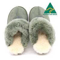 Australian Made - Carolina Ladies Scuff Uggs in Forest Green view 12