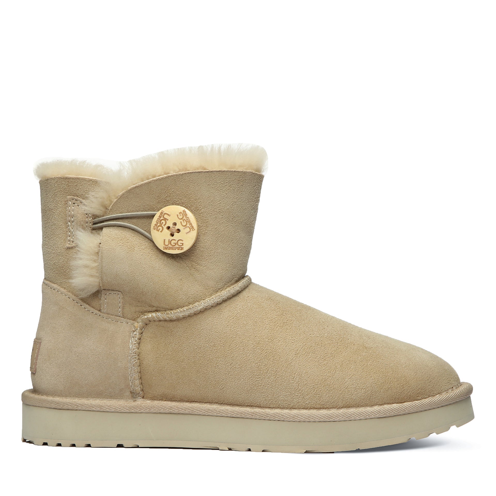 Classic Mini Button Uggs, women's boots in Mustard Seed view 11