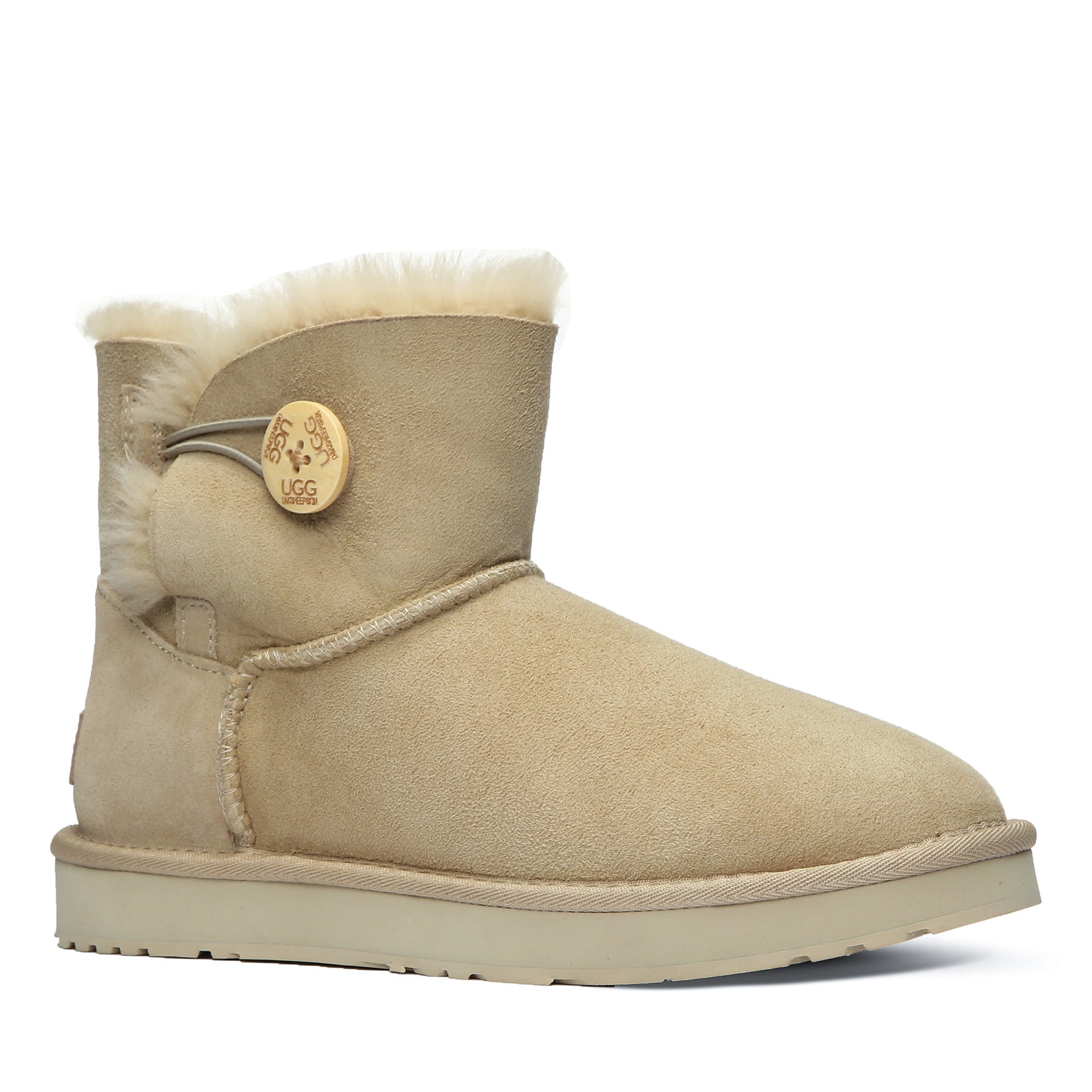Classic Mini Button Uggs, women's boots in Mustard Seed view 12