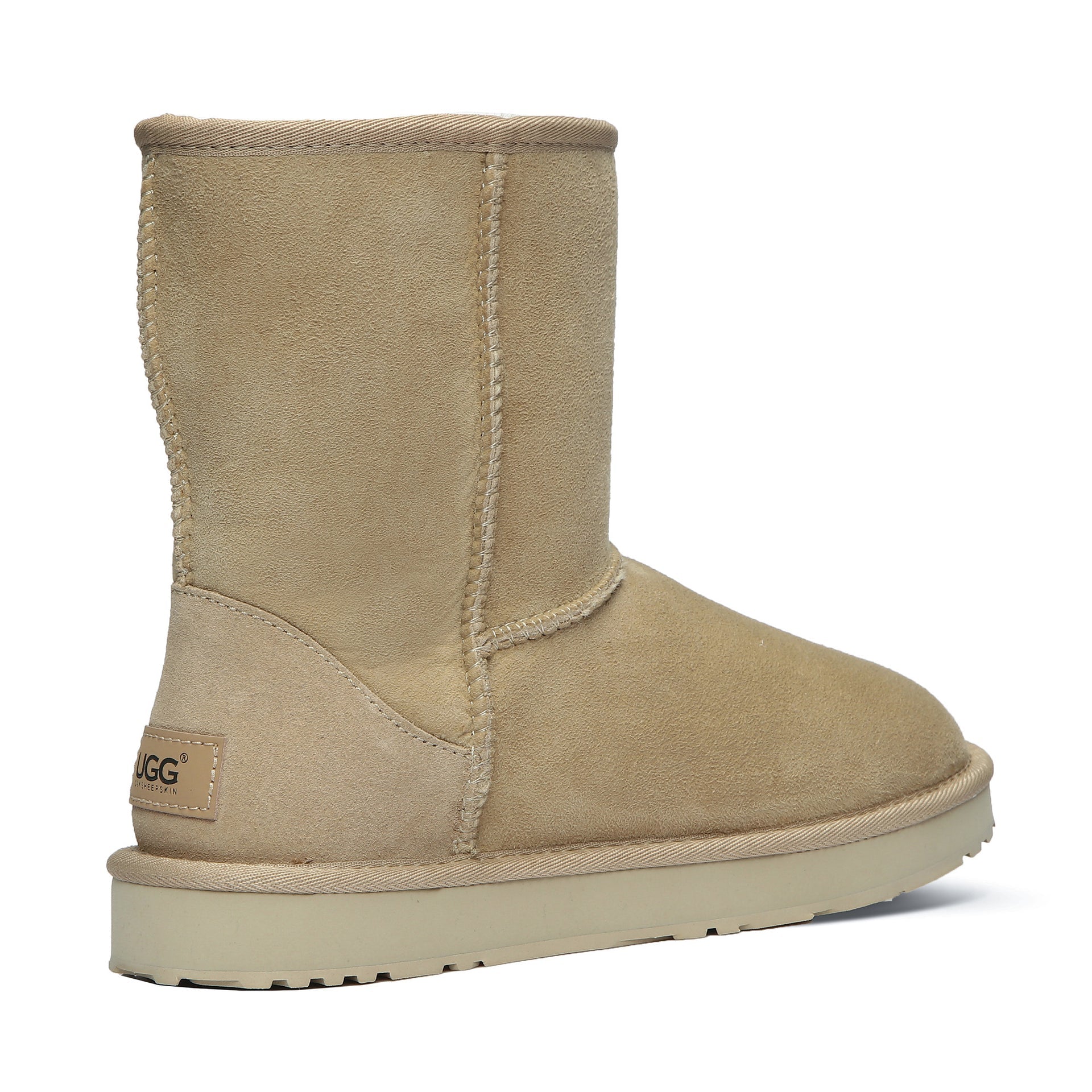Classic Mid Uggs, women's and men's boots in Mustard Seed view 18