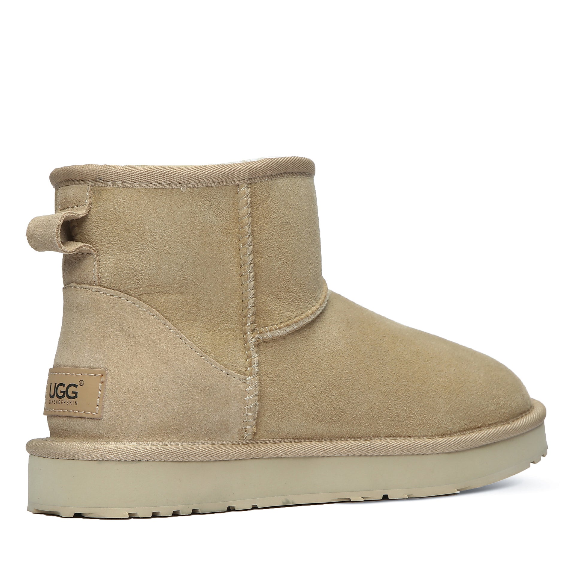 Classic Mini Uggs, women's and men's boots in Mustard Seed view 18