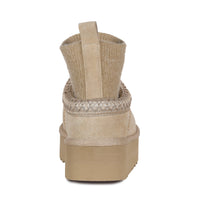 Tassie Knit Platform Uggs, women's slippers in Mustard Seed view 13