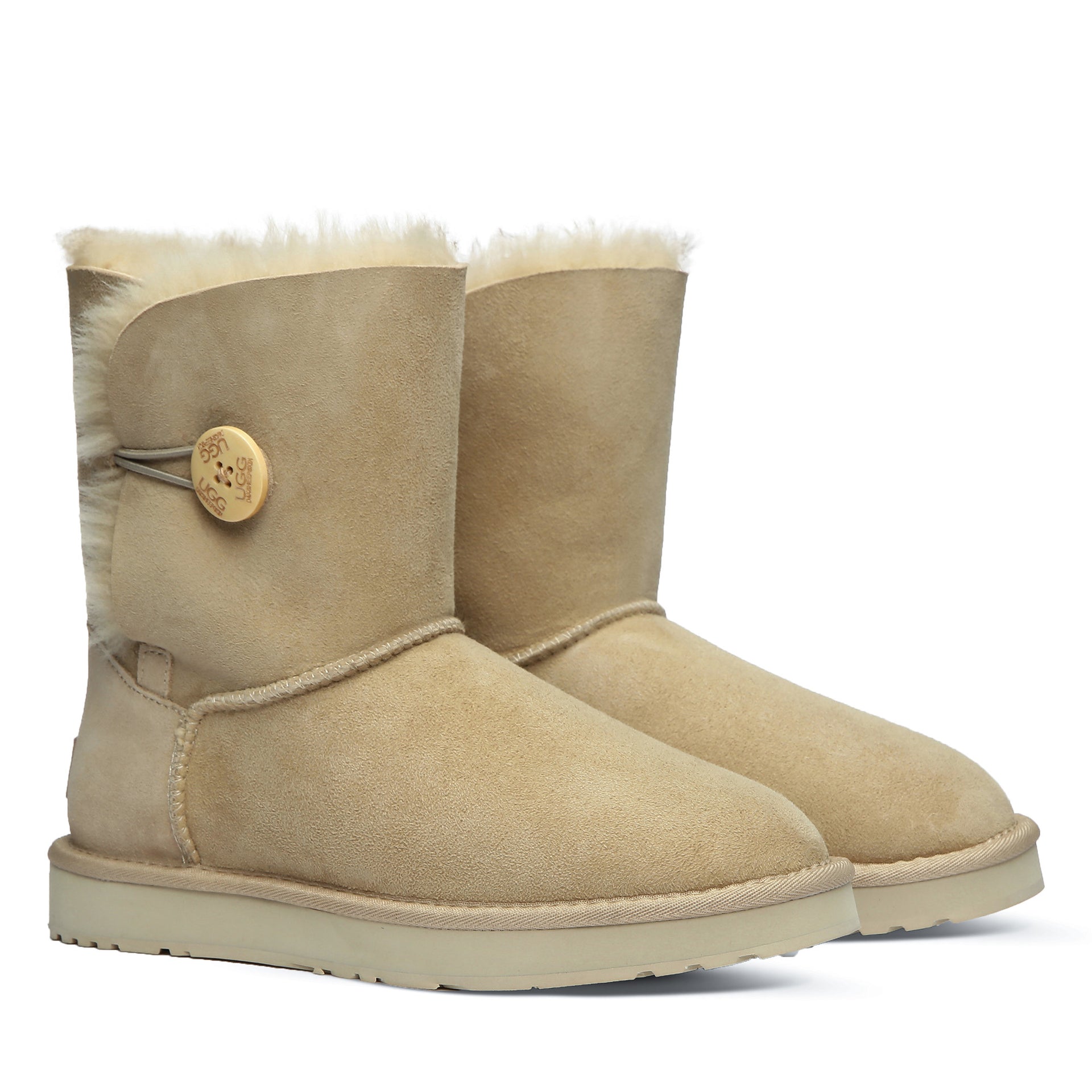 Classic Mid Button Uggs, women's boots in Mustard Seed view 19
