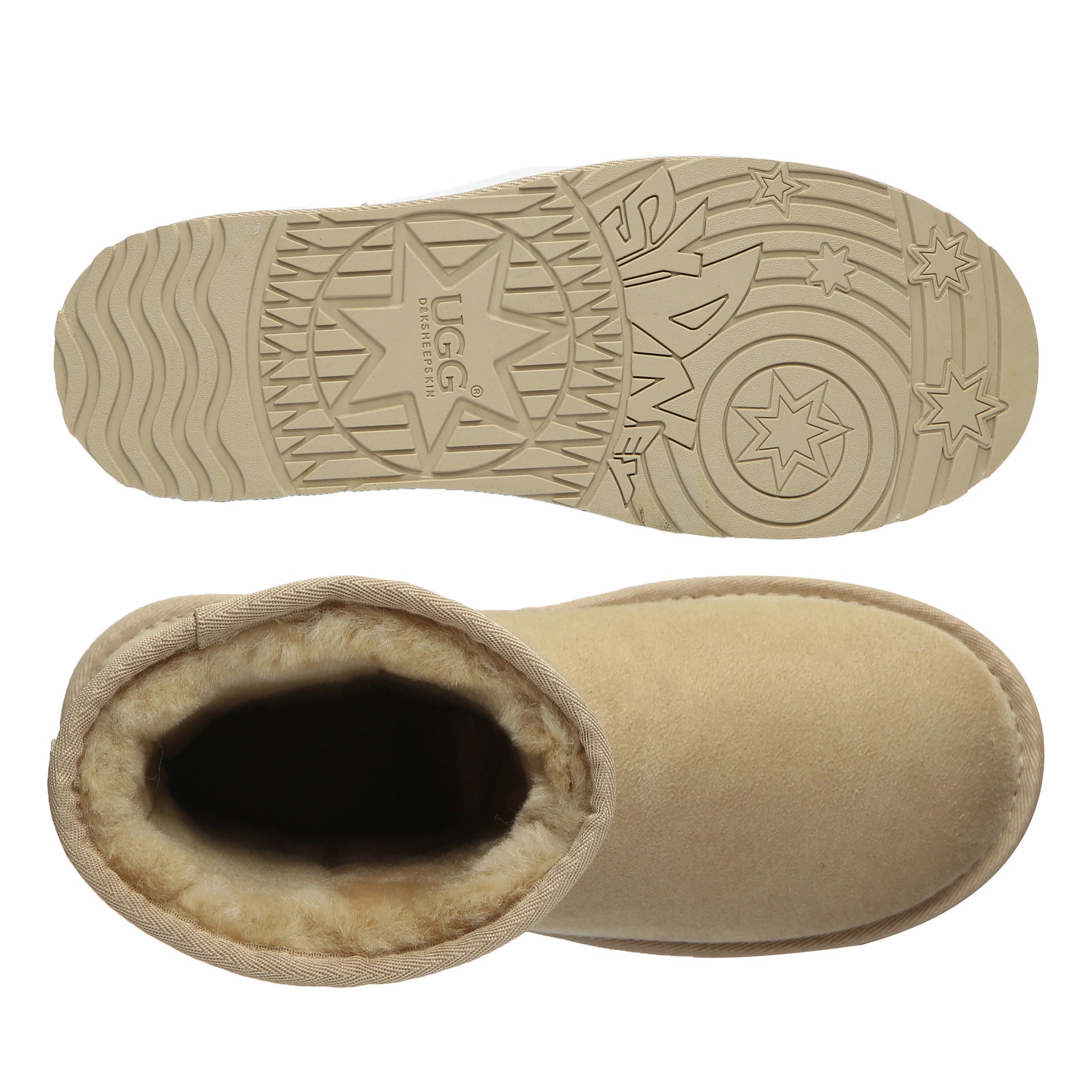 Classic Mid Uggs, women's and men's boots in Mustard Seed view 20
