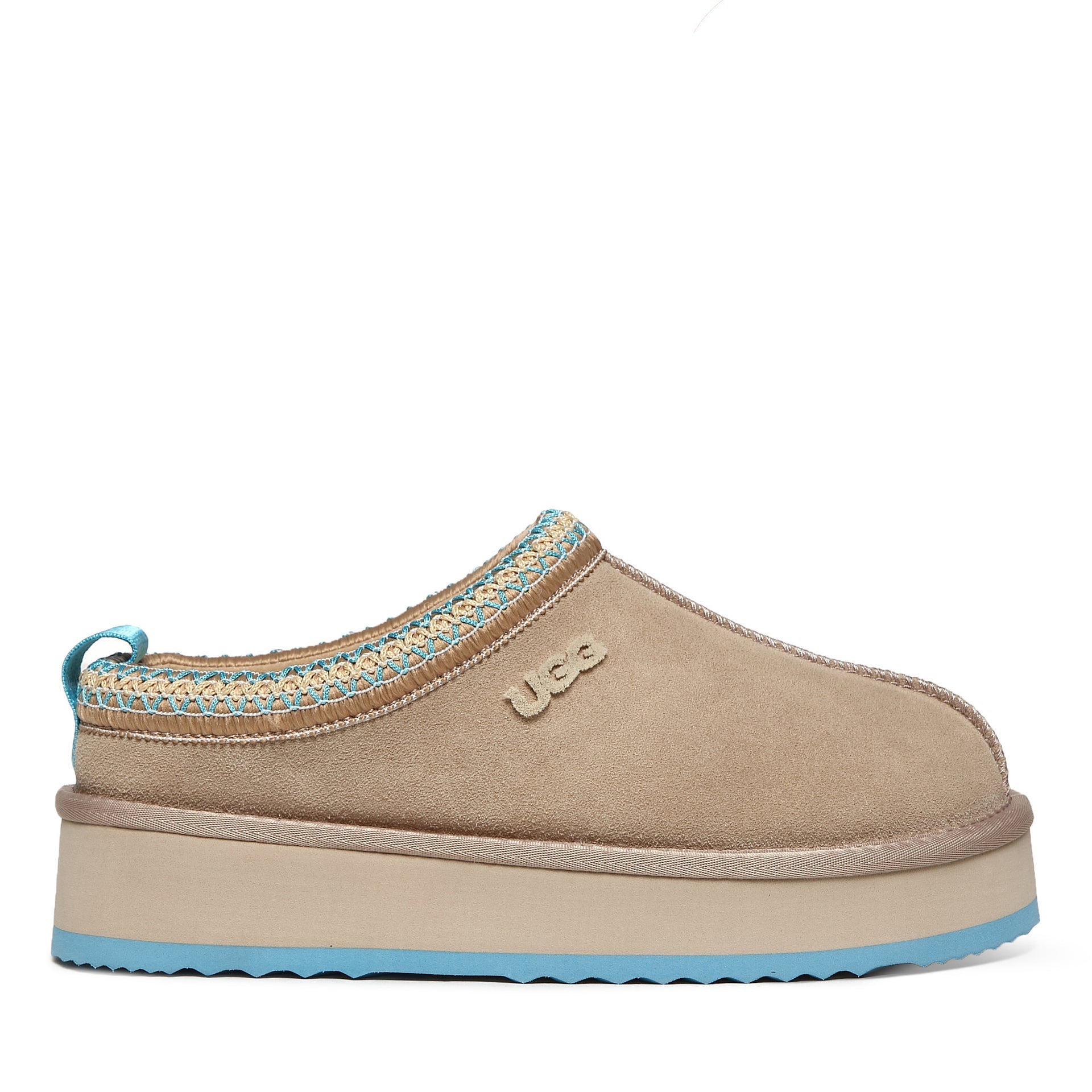 Tassie Logo Platform Uggs, women's slippers in Mustard Seed view 16